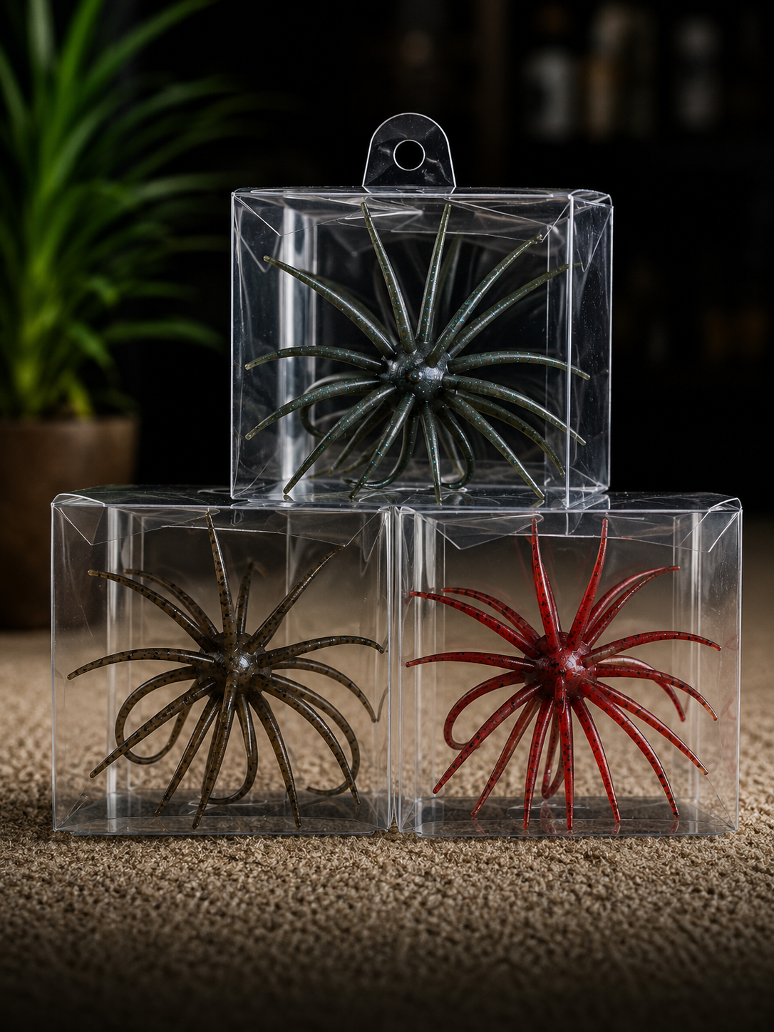 The KRAKEN - 5" Trophy fish Urchin Soft Bait - Tentacle Swim Bait Fishing Lure w/ Box for Freshwater Saltwater Bass Redfish Drumfish Trout Catfish Pike Snook