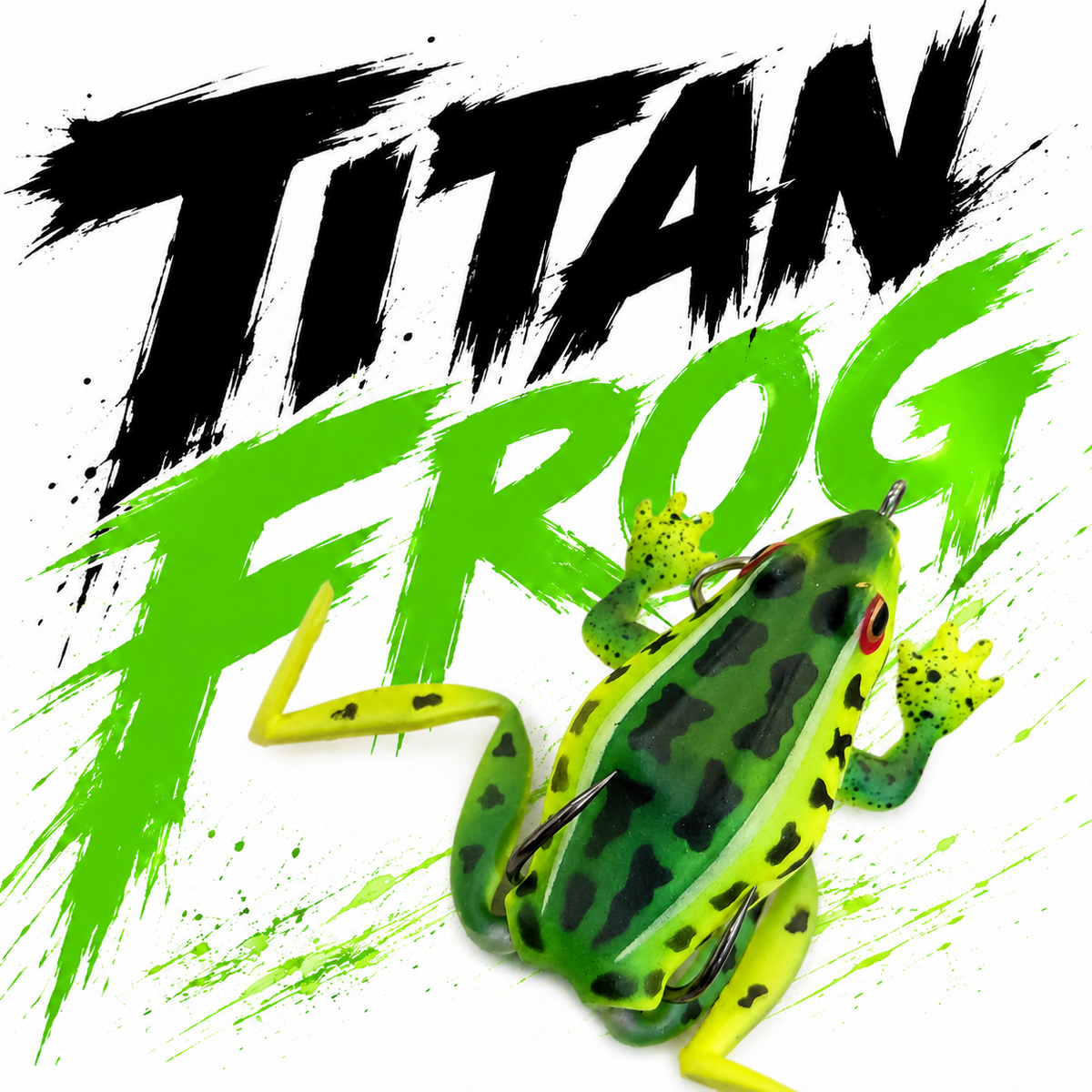 TITAN Frog - Weedless 2.5in 17g Topwater Frog - Heavy Duty SABR Hooks