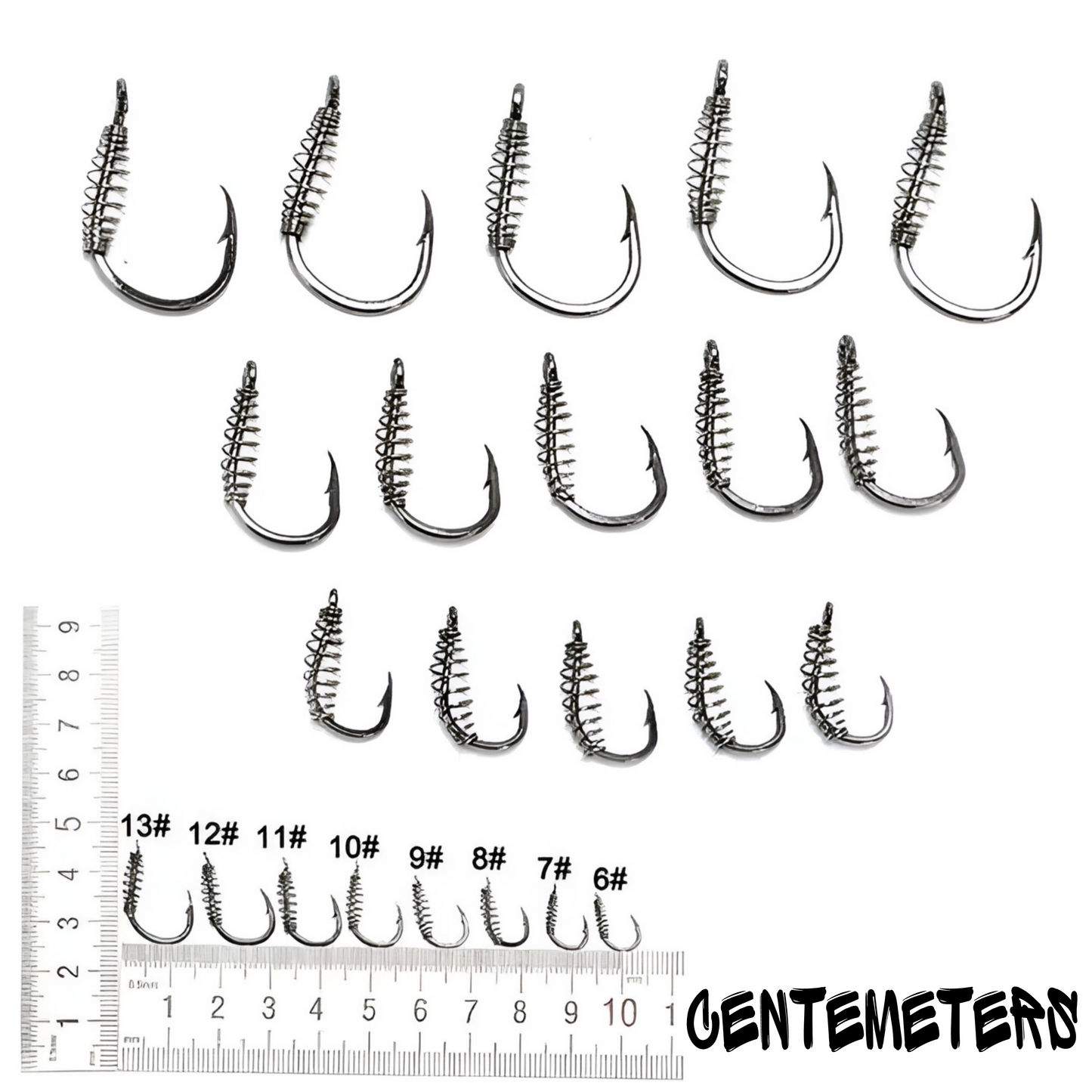 20pcs/pack Extra Small High-Visibility Fluorescent Green Fishing Hooks - Durable Stainless Steel with Spring Barbs