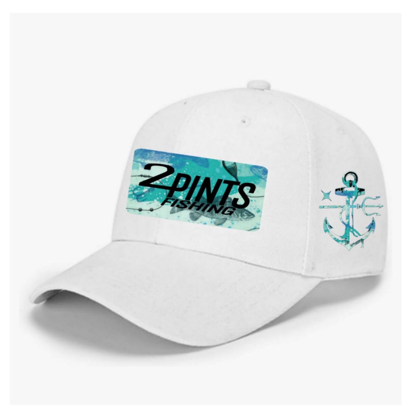 Summer Snag Fishing Hat - 360 Fabric, 6x stitched brim, EZ Velcro Adjustable Ballcap