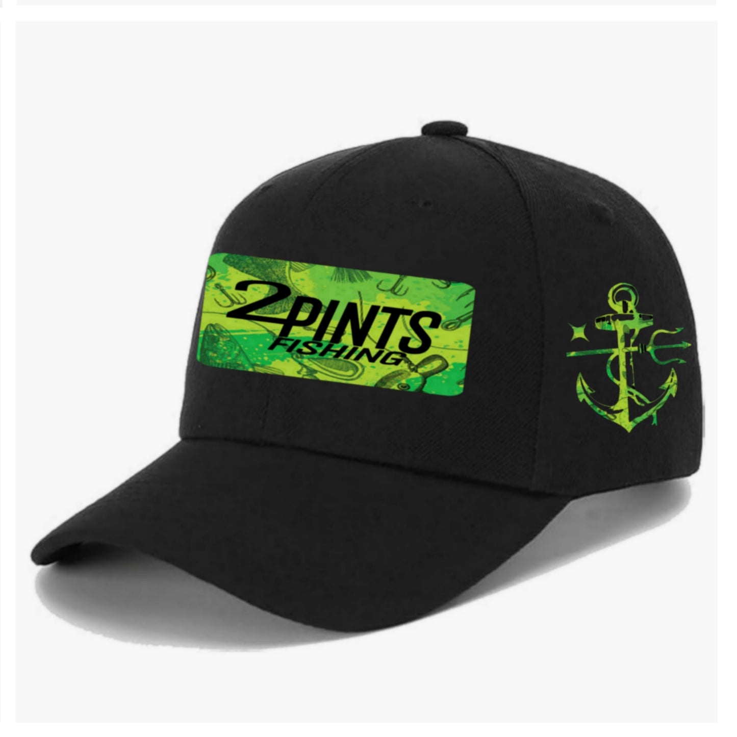 Summer Snag Fishing Hat - 360 Fabric, 6x stitched brim, EZ Velcro Adjustable Ballcap