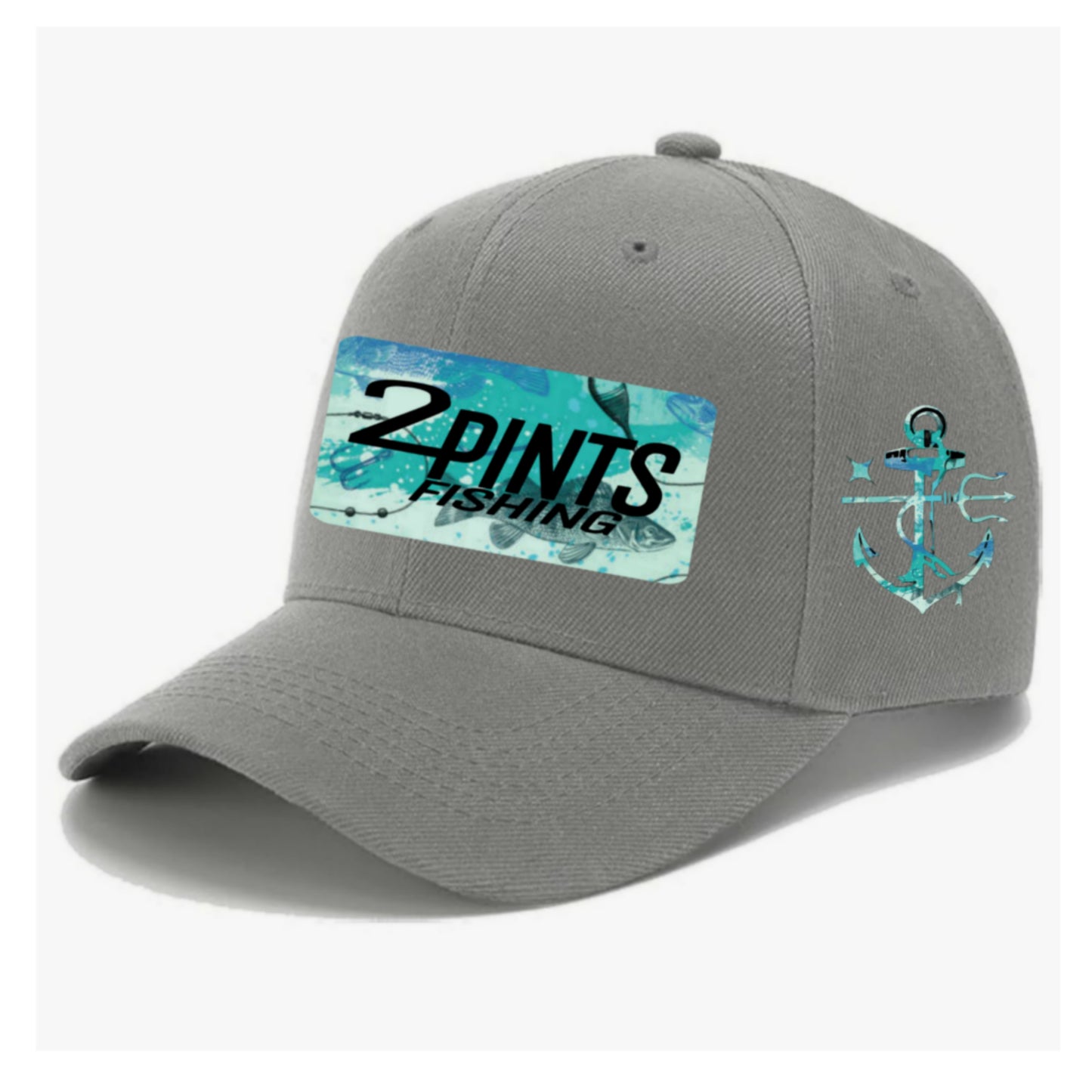 Summer Snag Fishing Hat - 360 Fabric, 6x stitched brim, EZ Velcro Adjustable Ballcap