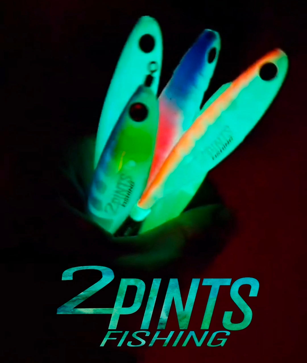 GlowTech Squid Jig - Luminescent Glow in the Dark Weighted Squid Jig for all depths 4.3 inch 1/3 Oz Fishing Lure