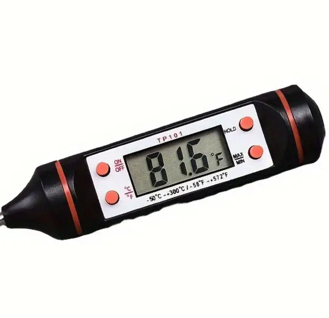 Stainless Steel Digital Food Thermometer up to 572° F