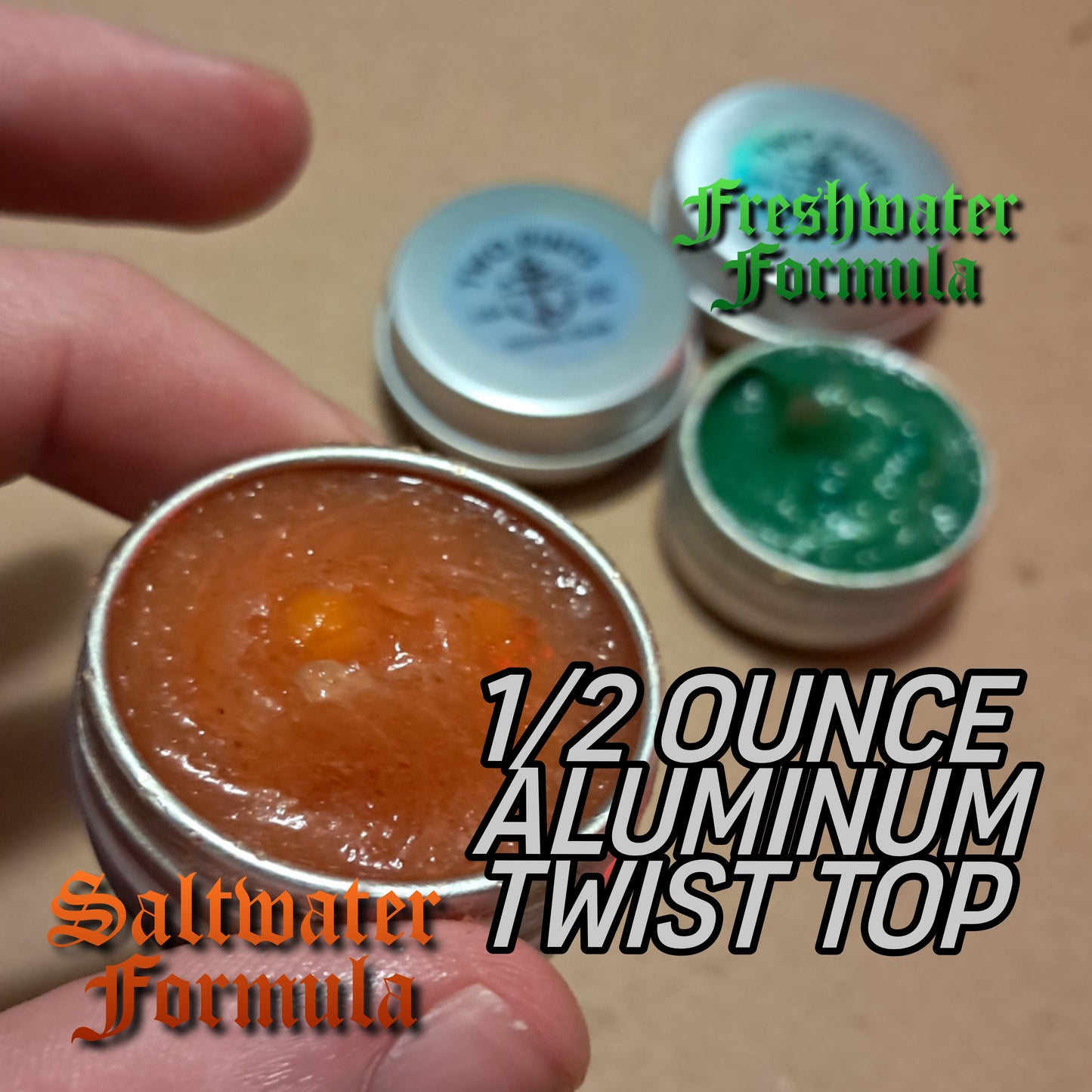 Fish Attractant Gel - Glow in the Dark +UV Small Batch Handmade Extra Strength Long Lasting Fish Attractant Gel Made with real FRESH Bait and Amino Acids for Freshwater and Saltwater Fishing