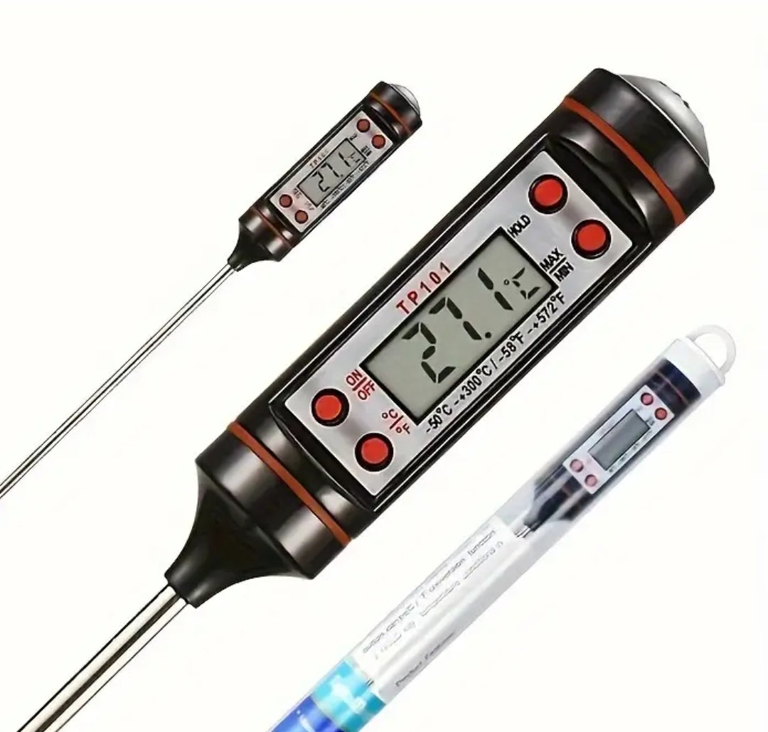 Stainless Steel Digital Food Thermometer up to 572° F