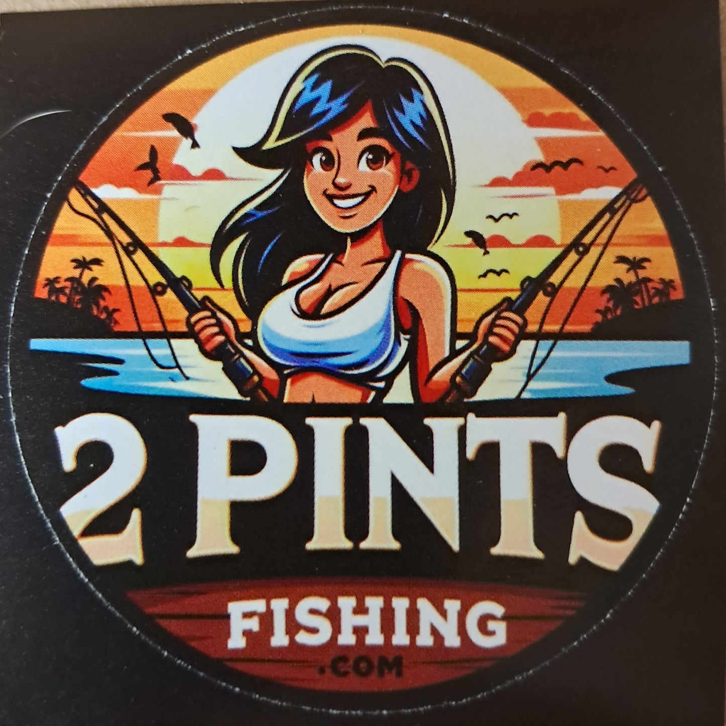 9 Pack Stickers - First Edition 2 Pints Fishing Stickers 2 inch