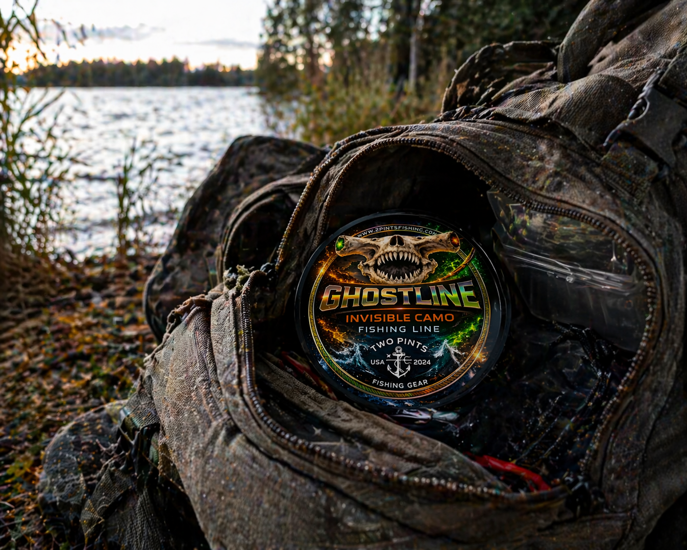 GHOSTLINE Invisible Camo Monofilament Fishing Line - 300m