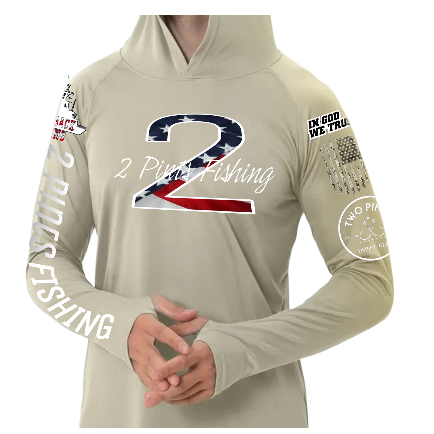 First Edition Tournament Fishing Hoodie - Breathable Dry Fit UPF50 Fishing Shirt