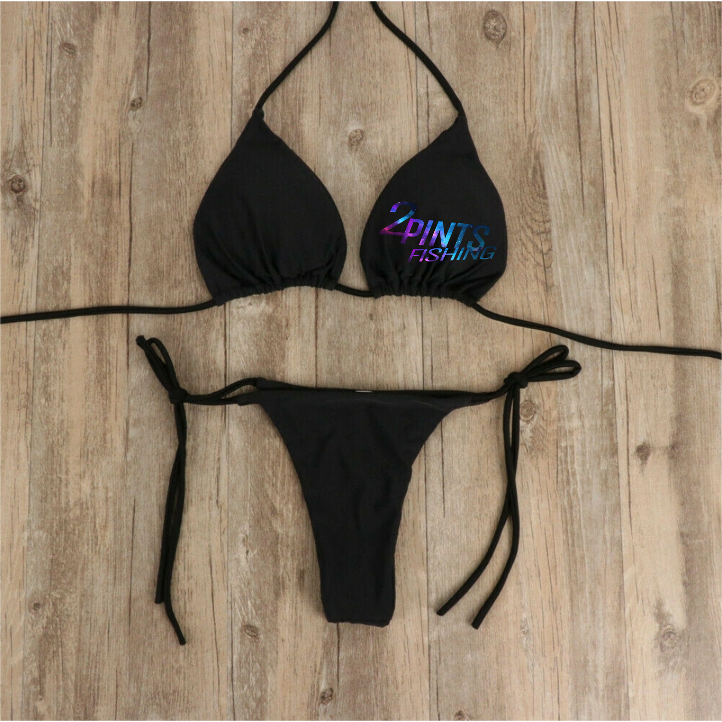 3-Piece Bikini + Hat Swimwear Set