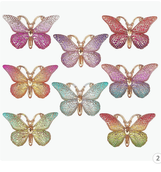 Big Butterfly Shoe Charms
