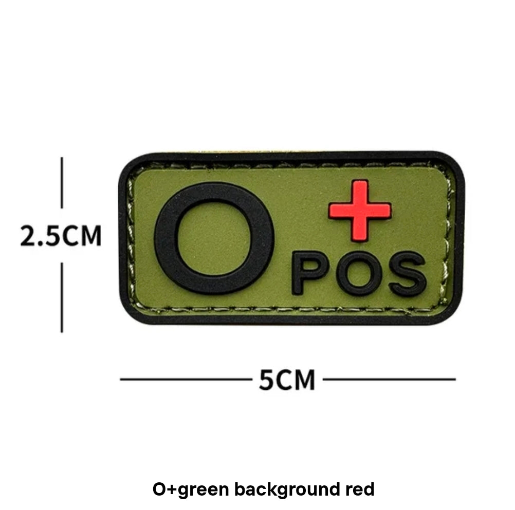 Blood Type Velcro Patches