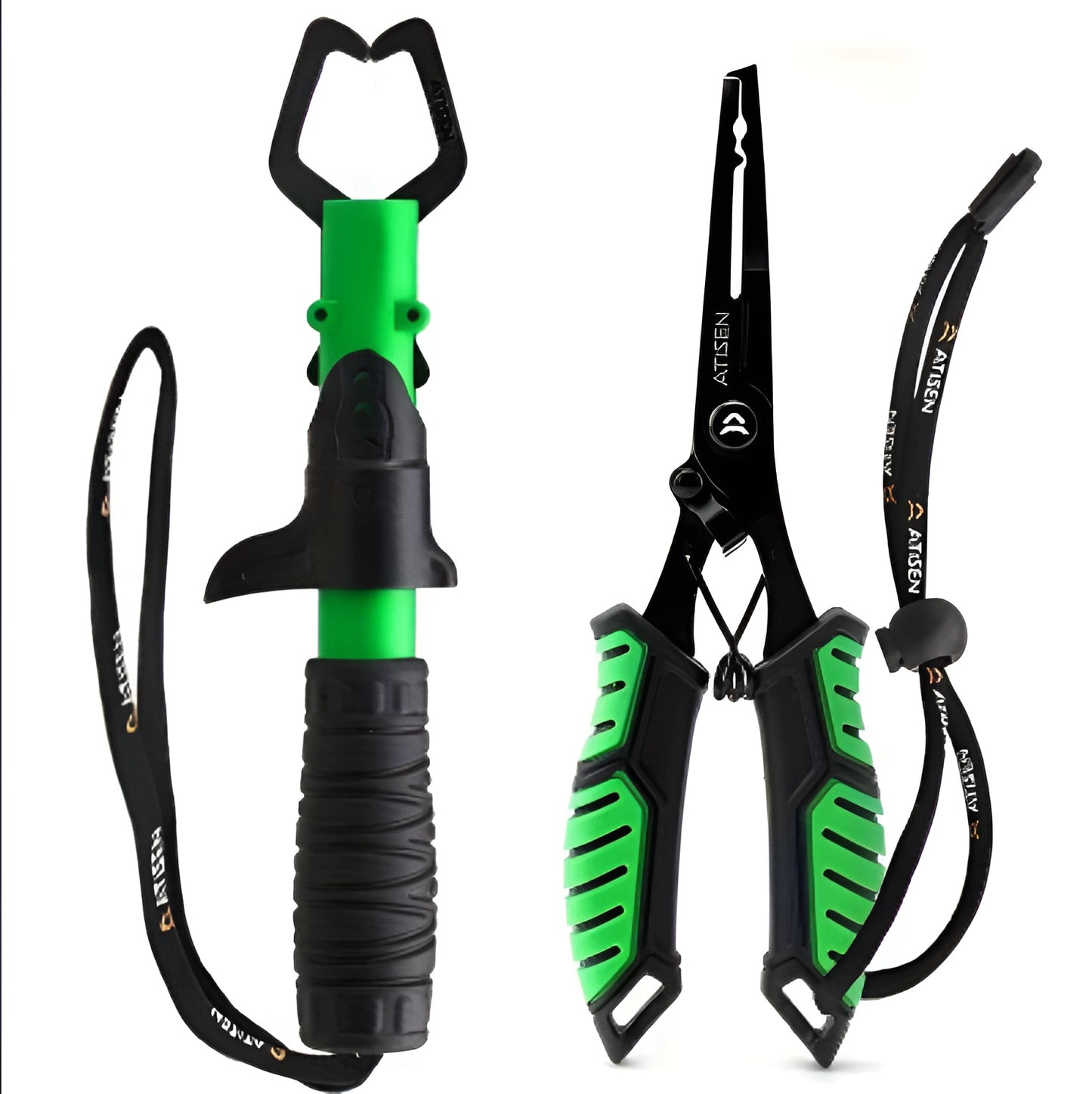 2pcs Stainless Steel Fishing Pliers - Essential Tools for Easy Fish Control and Outdoor Fishing - Made Strong for Saltwater and Freshwater Fishermen