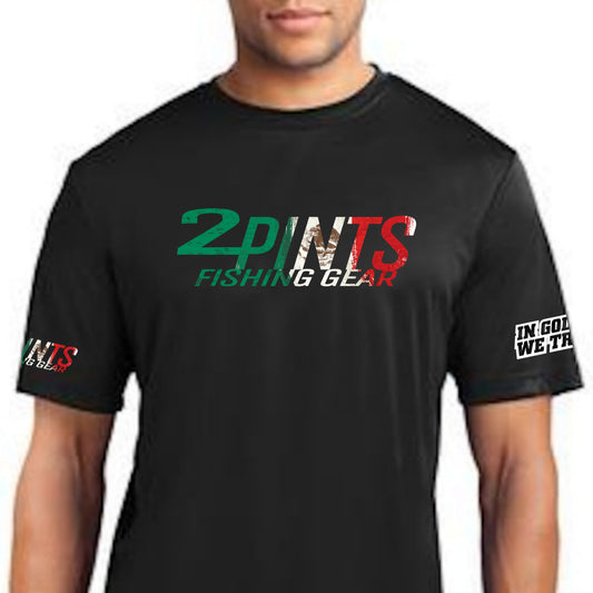 Glow-Tech Mexico Fishing Tee - High Performance - Anti Sweat Anti Odor UV protection