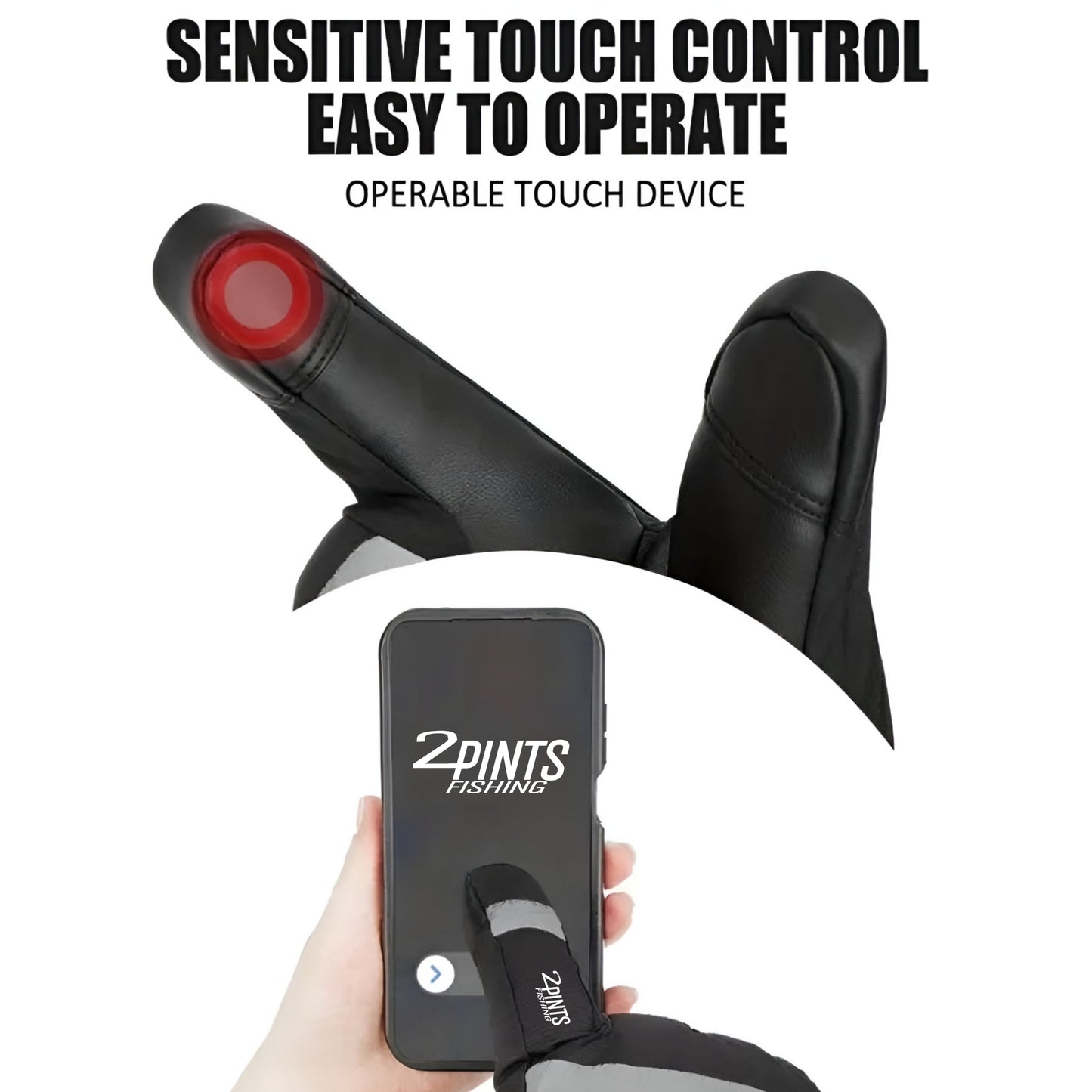 Rechargeable Heated Gloves - 5000mah - Windproof/Waterproof - Touchscreen Compatable Fingertips