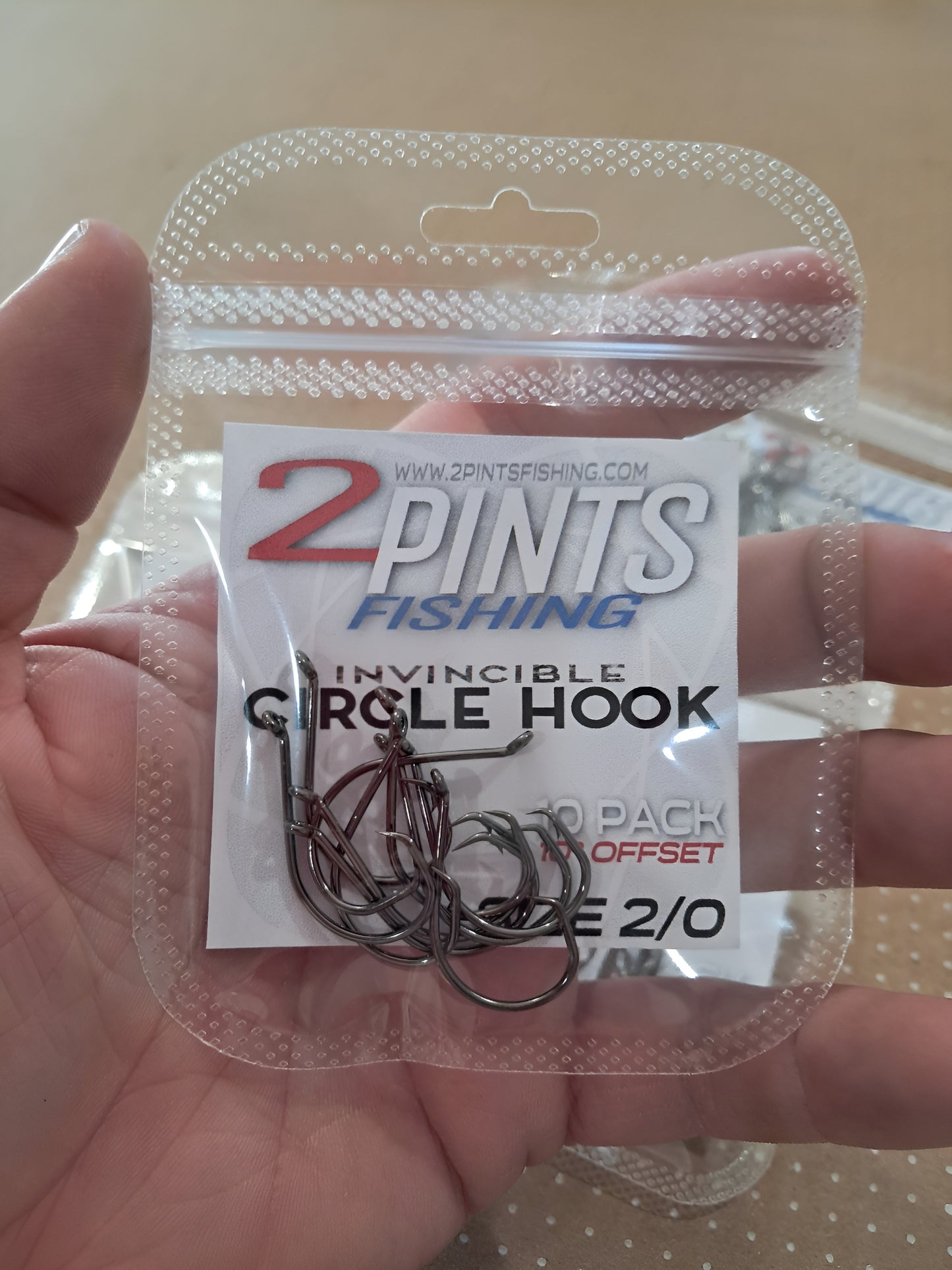 Invincible Cicle Hooks 10° Offset Heavy Duty Fishing Hooks