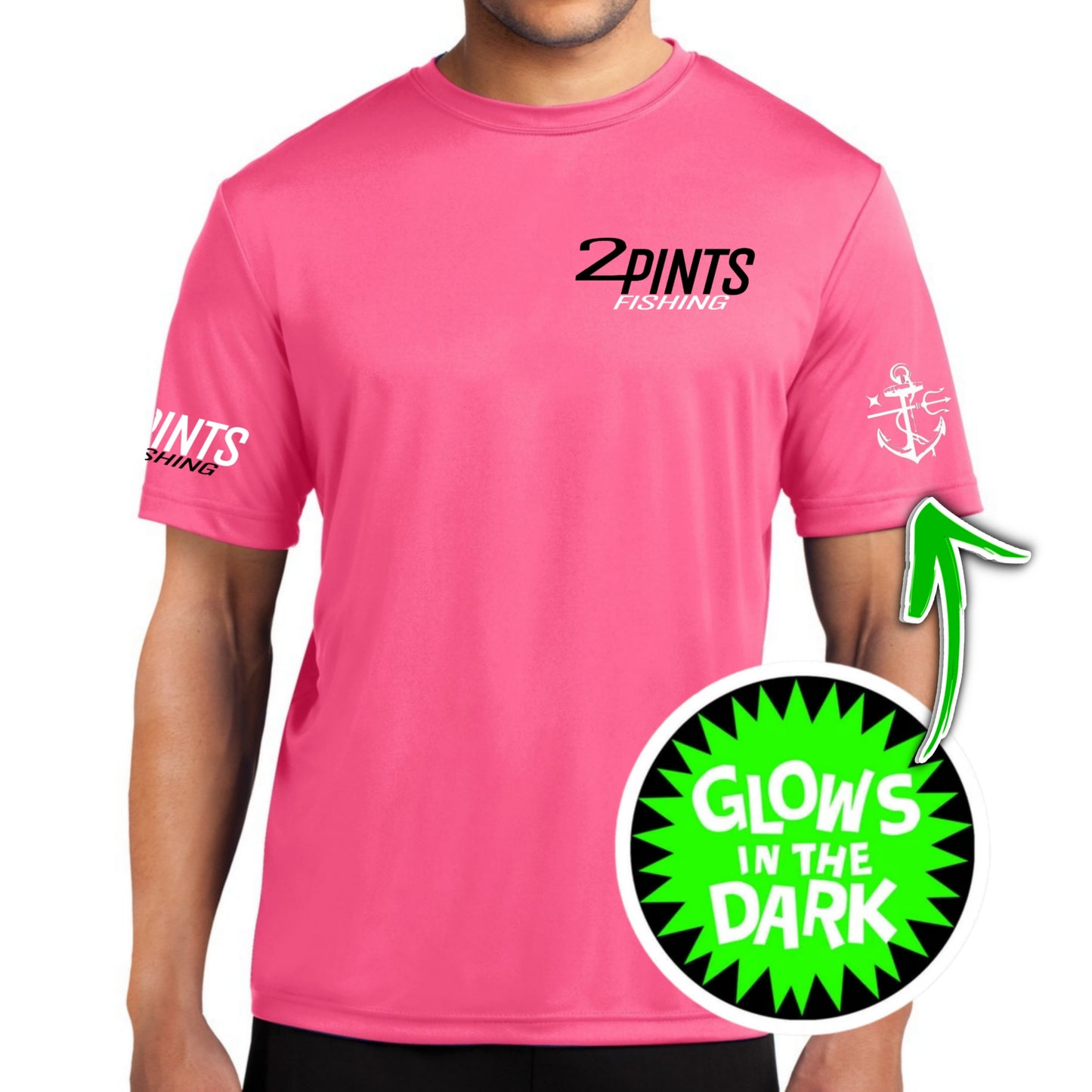 Performance Quick Dry Fishing Tee - Featherlight Glo-Tech UPF 50+ DriFit Anti Microbal Sport Shirt