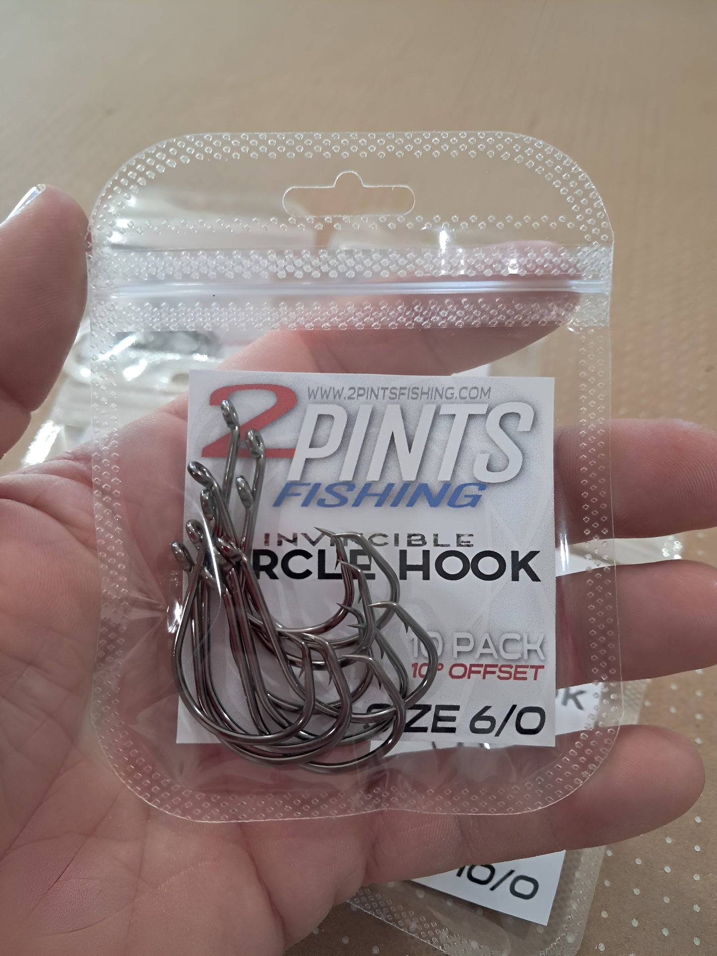 Invincible Cicle Hooks 10° Offset Heavy Duty Fishing Hooks