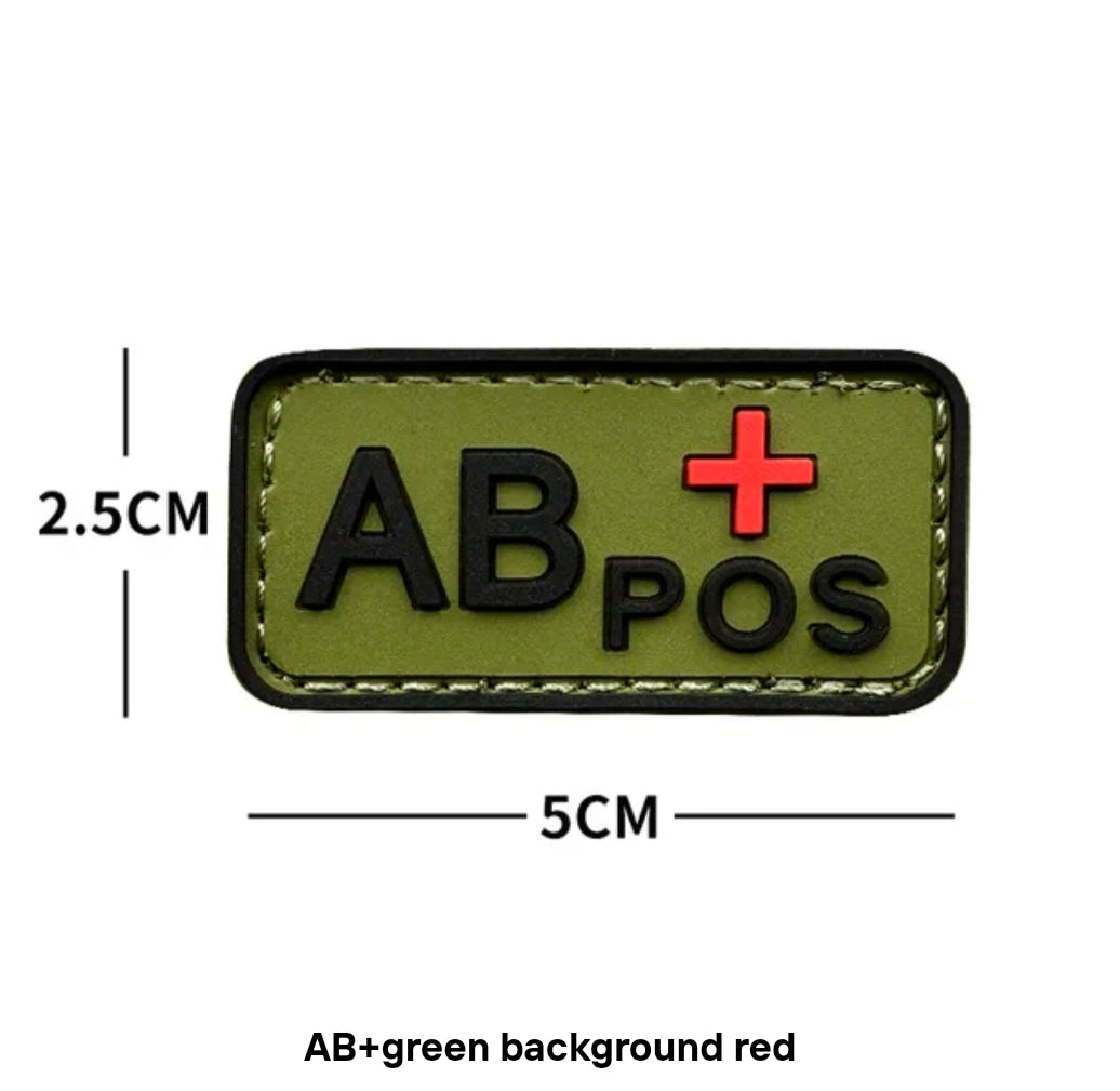 Blood Type Velcro Patches