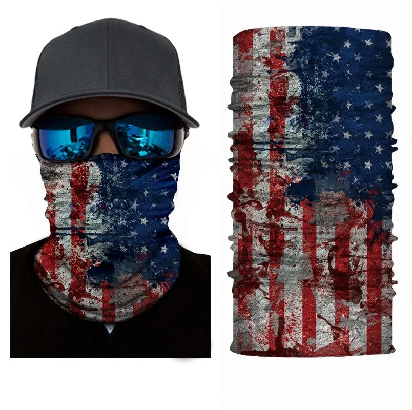 Flag Face Bandana: Multi-functional Outdoor Accessory for Men