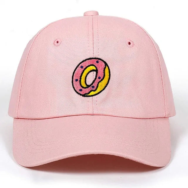 Donut Embroidery Cotton Hat